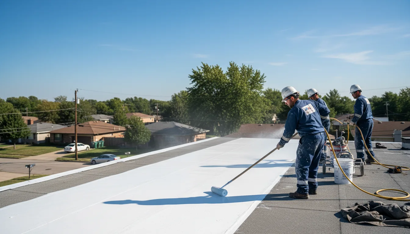 Commercial roof coating in Boomer, WV near me